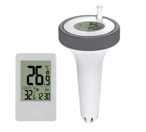 Wasserthermometer, Drahtloses Poolthermometer, schwimmendes, leicht ablesbares Poolthermometer for Schwimmbäder und Whirlpools Wasserthermometer, Drahtloses Poolthermometer, schwimmendes, leicht ablesbares Poolthermometer for Schwimmbäder und Whirlpools von JOJIDE