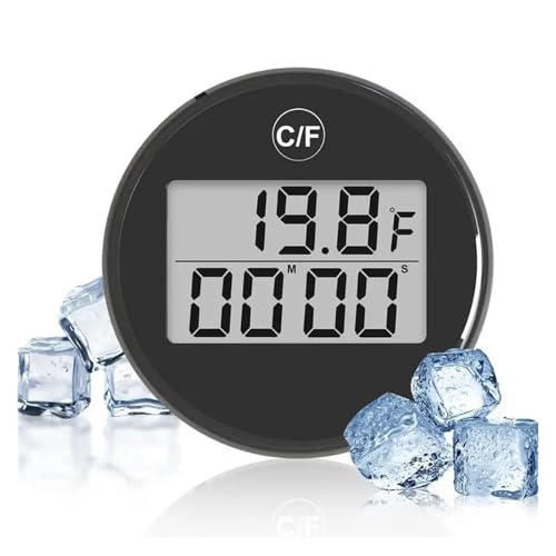 Wasserthermometer, Wasserbadthermometer Schwimmendes wasserdichtes Eisbadthermometer mit LED-Anzeige Wasserdichtes Tauchthermometer von JOJIDE