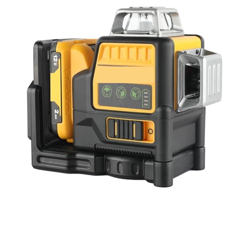 Wasserwaage La-ser, 12 Linien 3 Seiten * 360 Grad Vertikale 12V Lithium-Batterie La-ser Ebene Horizontale Grüne Meter Outdoor Wasserwaage La-ser, 12 Linien 3 Seiten * 360 Grad Vertikale 12V Lithium-Batterie La-ser Ebene Horizontale Grüne Meter Outdoor von JOJIDE