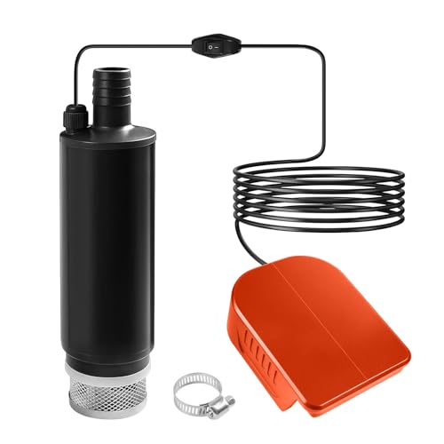 Akku-Tauchpumpe, kompatibel mit Dewalt 20V-Akku, Mini-Wasser-Öl-Pumpenadapter, Diesel-Öl-Wasser-Kraftstofftransfer mit Sedimentfiltern von JOJOCY