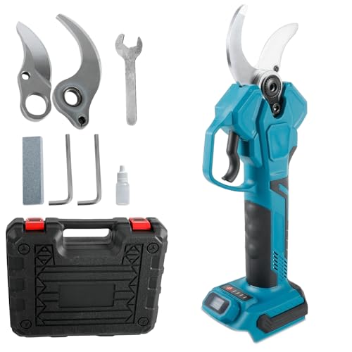 Electric Pruning Shears for Makita 18V, 800W Brushless Motor Secateurs 15-50 mm Cutting Diameter, Battery Scissors Garden Cordless Pruner for Pruning Shrubs Fruit Trees Electric Pruning Shears for Makita 18V, 800W Brushless Motor Secateurs 15-50 mm Cutting Diameter, Battery Scissors Garden Cordless Pruner for Pruning Shrubs Fruit Trees von JOJOCY