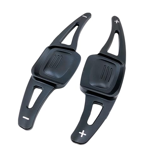 JOJOCY Lenkrad Schalthebel Verlängerung für VW Golf 8 MK8 2019-2024, Aluminiumlegierung Schaltwippe für VW Golf 8 MK8 Tiguan CC Touran L Teramont Phaeton Lamando (Schwarz) von JOJOCY