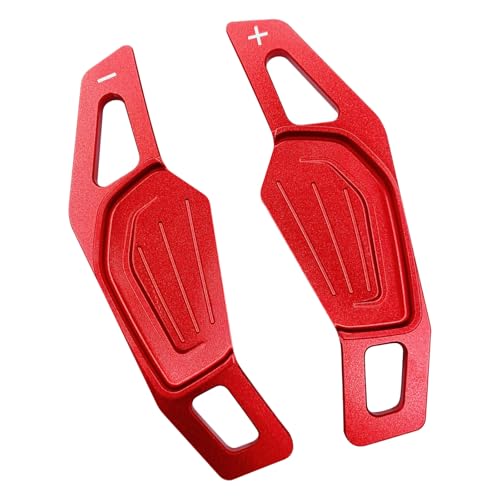 JOJOCY Lenkrad Schaltwippe für Skoda 2020 für Octavia A8 MK4 für ENYAQ IV RS VRS VRS 2021 Karoq Kodiaq Auto Lenkrad Paddle Shifter Extension Gear (Rot) von JOJOCY