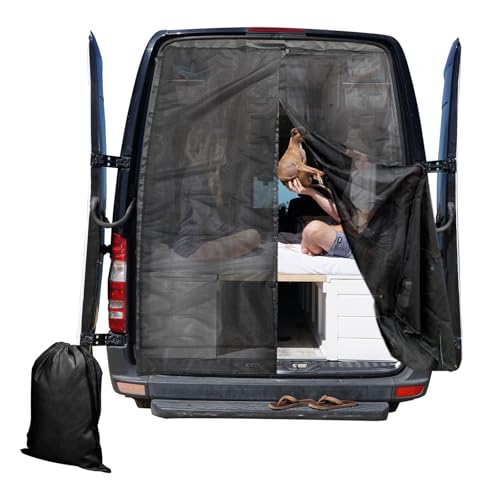 JOJOCY Magnetisches Fliegengitter Van Insektennetz für Mercedes Sprinter (mittleres/hohes Dach), Renault Master VW Crafter (hohes/super hohes Dach), Ford Transit, Wohnmobil (hintere 210 x 150cm) von JOJOCY