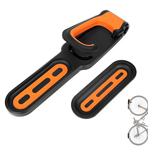 JOJYO Wandhalterung Fahrradhalter, Bike Rack-Wand Befestigter Vertikal Fahrradträger der Wand befestigter Platzsparende (Orange) von JOJYO