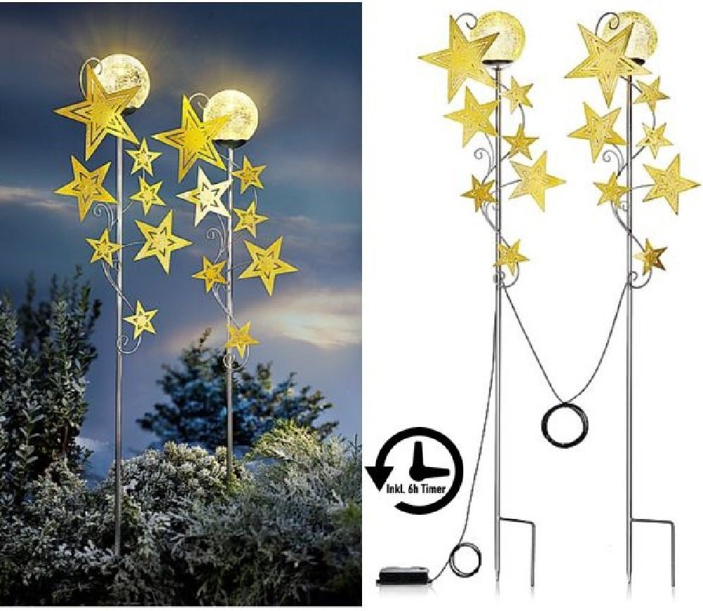 Luna24 simply great ideas... LED Gartenleuchte LED Gartenstecker Sternenzauber 2er Set inkl. Timer, Gartenbeleuchtung Luna24 simply great ideas... LED Gartenleuchte LED Gartenstecker Sternenzauber 2er Set inkl. Timer, Gartenbeleuchtung von Luna24 simply great ideas...