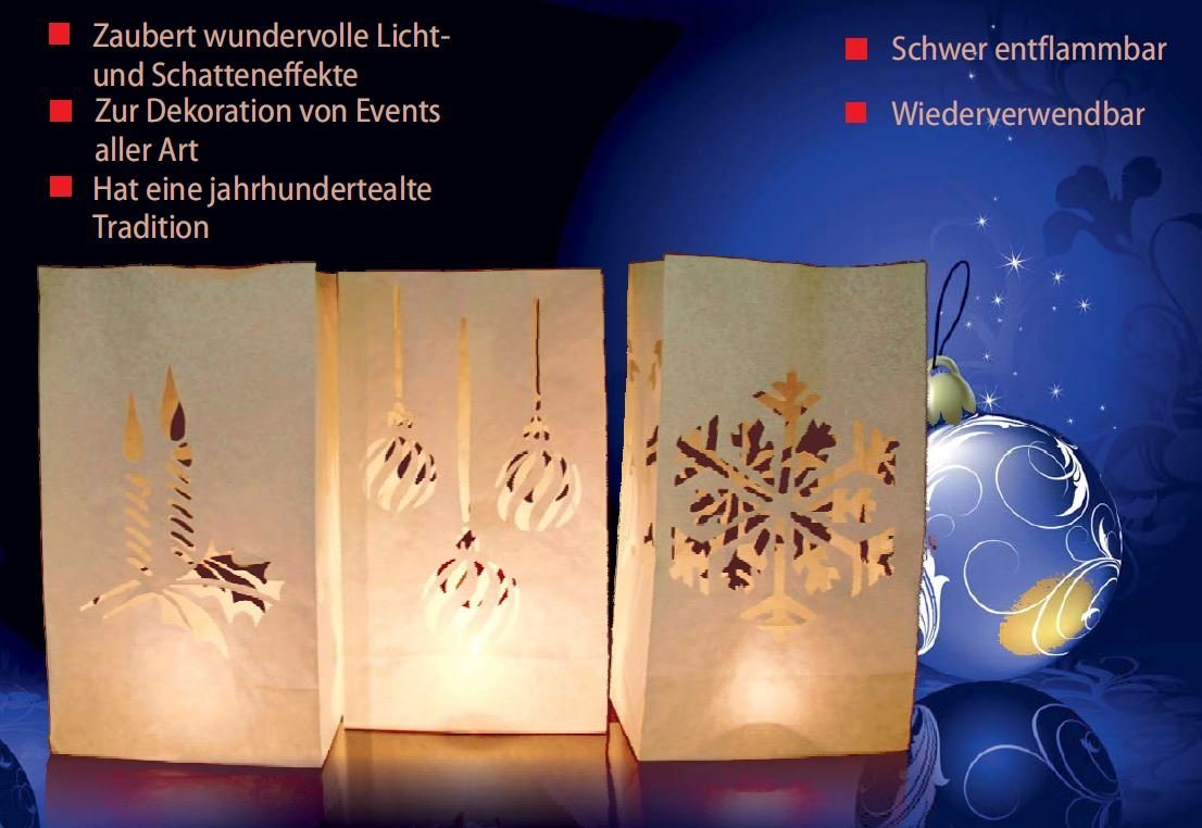 JOKA international Teelichthalter Kerzentüte 20tlg. Wintermotive (20 St) von JOKA international