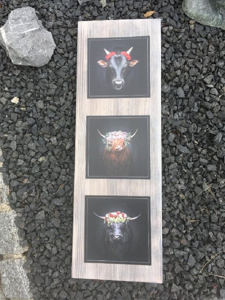 JOKA international Wanddekoobjekt Black Forest -Schwarzwaldbilder auf Holz Anika" 60x20x1,5 cm - Design trifft Geschichte eine Kobi aus modern und rustikal (Orginale von Sebastian Wehrle)" von JOKA international