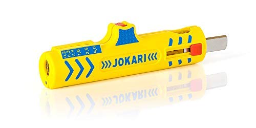 JOKARI®original Secura Super Entmanteler No.15 zum Abisolieren von Leitungen in Innendosen NYM-J 3x1,5² bis 5 x 2,5mm², Litzen 0,2 bis 4mm²,Art.Nr. 30155 (5Stück) von JOKARI