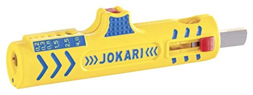 JOKARI®original Secura Super Entmanteler No.15 zum Abisolieren von Leitungen in Innendosen NYM-J 3x1,5² bis 5 x 2,5mm², Litzen 0,2 bis 4mm²,Art.Nr. 30155 von JOKARI