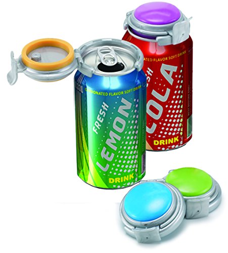 Jokari 2-Klick-Dosen-Pumpen und Ausgießen für 340 ml Limonaden- und Bierdosen, hält kohlensäurehaltige Getränke frisch, drücken Sie auf manuelles Soda-Konservierer, wiederverwendbarer Dosendeckel für Jokari 2-Klick-Dosen-Pumpen und Ausgießen für 340 ml Limonaden- und Bierdosen, hält kohlensäurehaltige Getränke frisch, drücken Sie auf manuelles Soda-Konservierer, wiederverwendbarer Dosendeckel für von JOKARI
