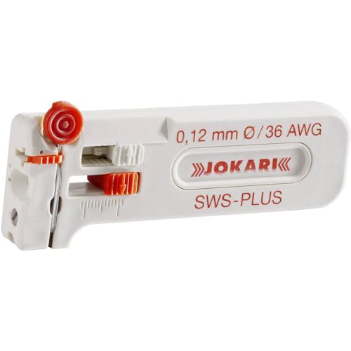 Jokari 40015 Mini-Präzisions-Abisolierwerkzeug SWS-Plus 012 zum Entmanteln von Leitern und Litzen AWG 36, 0,12 mm Ø von JOKARI