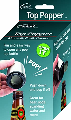 Jokari Magnetischer Einhand-Flaschenöffner. Edelstahl, Flaschenöffner, Barzubehör für Bier- und Gadget-Liebhaber von JOKARI