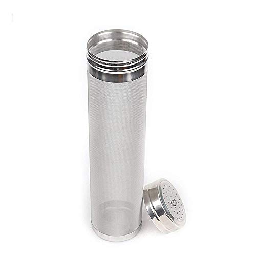 JOKBEN Beer Dry Hopper Filter,Merrday Stainless Steel Hop Strainer Micron Mesh Beer Filter Cartridge (2.8 X 11.8 inch) von JOKBEN