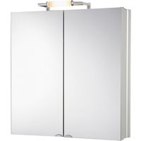 JOKEY Spiegelschrank »BelALU«, 2-türig, BxH: 65 x 73 cm, beleuchtet - silberfarben von JOKEY