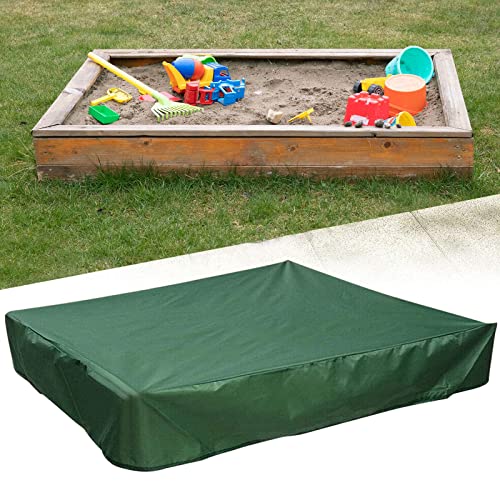 Wasserdicht Sandkasten Abdeckung 150x150cm, Sandkastenplane mit Abdeckung, Sandkastenabdeckungen Sandkasten Abdeckung Abdeckplane Wasserdicht, Spielzeug Sandkasten Abdeckung für Pool Terrase Garten von JOKILY