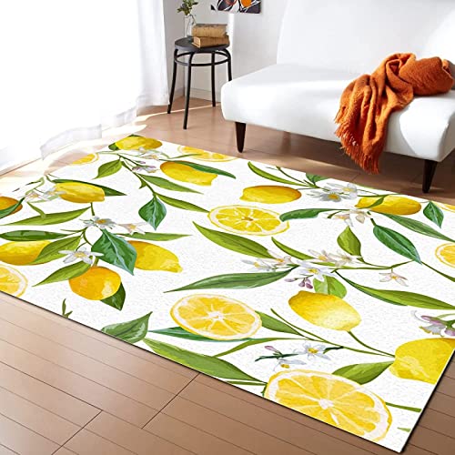 JOKITA Teppich Schlafzimmer Modern Zitrone 3D Zitrone Wohnzimmer Teppich Zitrone Dekoration Carpet rutschfeste Teppiche, 60x120 cm JOKITA Teppich Schlafzimmer Modern Zitrone 3D Zitrone Wohnzimmer Teppich Zitrone Dekoration Carpet rutschfeste Teppiche, 60x120 cm von JOKITA