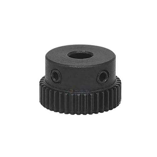 1 Stück Stirnradgetriebe 0,5 M 35T - 60T Metallgetriebe 45# Stahl, Modul Ritzel Bohrung 6,35 8 10 12mm Oberflächenschwärzung(10mm,50 T) von JOLGRDWS