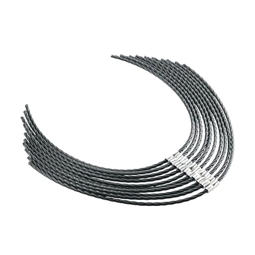 10 stücke Spule Linie Gras Strimmer Linie 3,5mm Kunststoff 38 cm for Bosch AFS 23-37 F016800431 Garten freischneider Rasenmäher Zubehör von JOLGRDWS