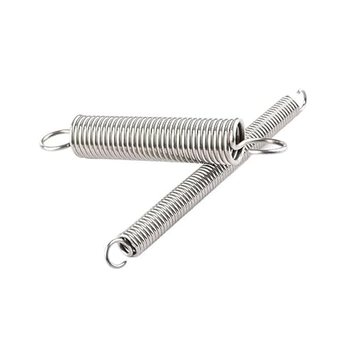 1Pcs Draht Durchmesser 1,5mm 2,0mm Länge: 40-60 304 Edelstahl Offene Haken Zugfeder(80mm,20mm/2.0mm(10pcs)) von JOLGRDWS