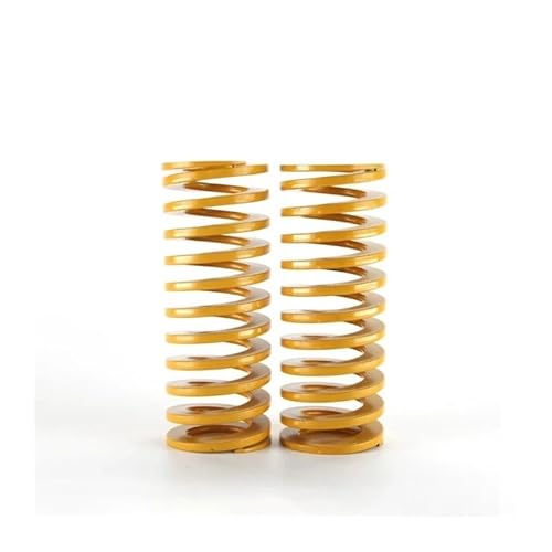 2 STÜCKE Gelbe Spirale Stanzen Druckfeder OD8-60mm ID4-20mm L50-70mm for Hinten Stamm Heckklappe Strut Unterstützung Lift Bar(70mm,OD40mm(ID20mm)) von JOLGRDWS