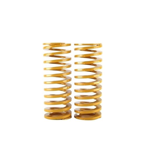 2 Stück gelbe Druckfeder, Außendurchmesser = 12–30 mm, Innendurchmesser 6–15, Länge 20–70(55mm,OD30mm(ID15mm)) von JOLGRDWS