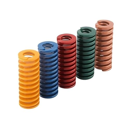 5 Teile/satz Kompression Spirale Stanzen Frühling OD18mm ID9mm L20-100mm 1 Gelb + Blau + Rot + Grün + Braun(70mm) von JOLGRDWS