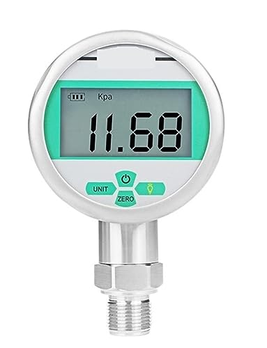 0–100 MPa digitales hydraulisches Manometer mit Temperaturmembran 304 LCD-Edelstahl-Gas-Flüssigkeitskraftstoff-Manometer(M20-1.5,0-60MPa) von JOLIANE