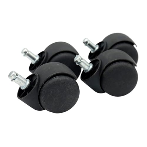 1/2/4/5Pcs Stuhl Rad Möbel Caster 11mm Schraube Lenkrolle Räder Ersetzen Hardware Trolley Werkzeug for Büro/Computer Stühle(4pcs) von JOLIANE