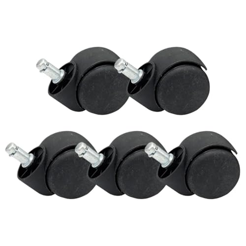 1/2/4/5Pcs Stuhl Rad Möbel Caster 11mm Schraube Lenkrolle Räder Ersetzen Hardware Trolley Werkzeug for Büro/Computer Stühle(5pcs) von JOLIANE