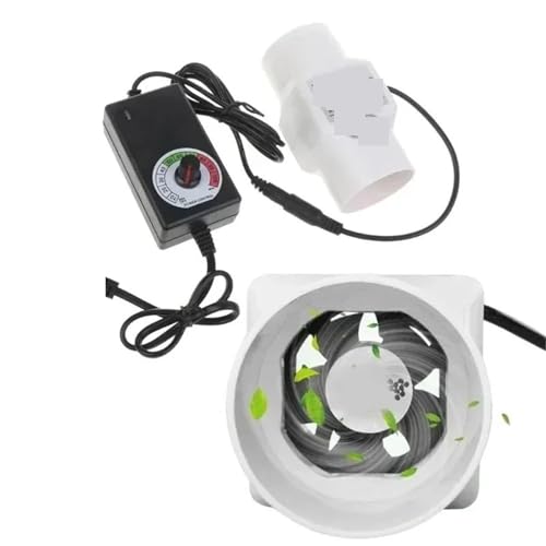 2 zoll 50mm Rohr Abluftventilator Kanal Belüftung Abluft Einstellbare Fans(6w) von JOLIANE