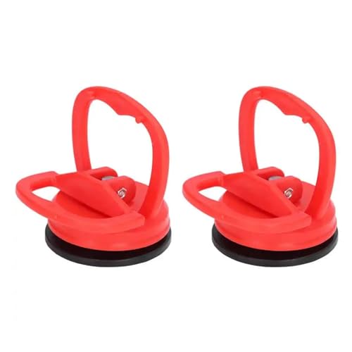 2Pcs Saugnapf Heber Handheld Hebe Schellen Glas Puller Power Grip Vakuum Heber Fliesen Hebe Werkzeug Saug Moving Werkzeuge(Rood) von JOLIANE