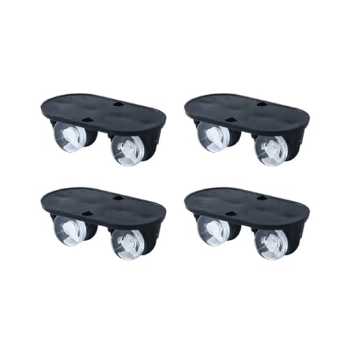 4 Stück selbstklebende Lenkrollen for Aufbewahrungsbox, Möbel, Mülleimer, universelle drehbare Rolle for Zuhause, leise Mini-Lenkrollen(Noir) von JOLIANE