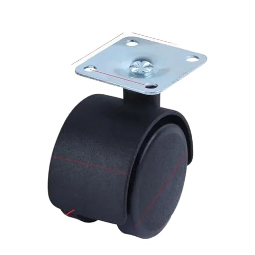 4 stücke 1,5 Zoll Universal Rad Lenkrolle Roller Möbel Bürostuhl Caster Mit Bremse for Gepäck Stuhl Zubehör(1.5in without brake) von JOLIANE