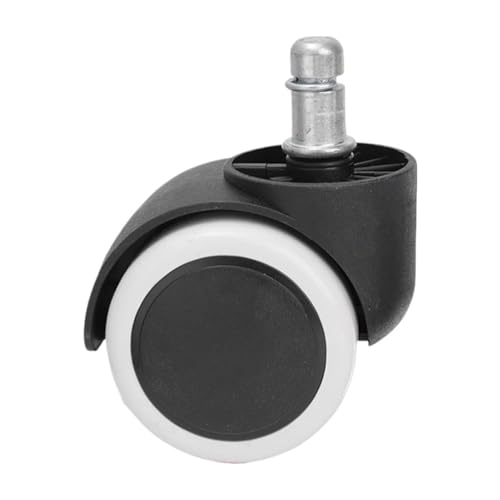 5/1PCS Stuhl Rad Caster Ersatz Weiche Stumm Schreibtisch Räder for Arbeit Heavy Duty Sicher Roll büro(1pcs-Grey) von JOLIANE