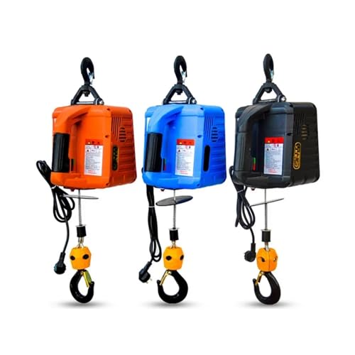 500KG Elektrischer Hebezeug Tragbare elektrische Handwinde Traktionsblock Elektrisches Stahldrahtseil Hebezeug Abschleppseil(F,Remote control) von JOLIANE