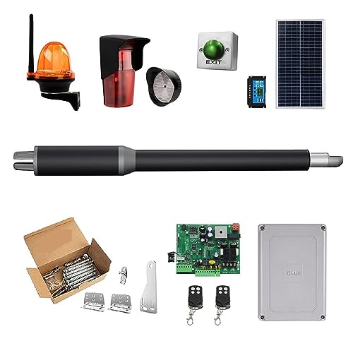 Einzelschwingender automatischer Türöffner – 10 Fuß lang, 450 Pfund Solar-Wifi-Steuerung, elektrischer Türöffner(Beige) von JOLIANE