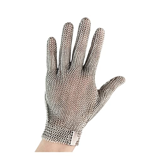 JOLIANE Edelstahl-Ring-Mesh-Handschuhe Anti-Cut-Messer-resistente Kettenhemd-Stahlband-Küchen-Metzger-Handschuhe gelten for Holzschnitzereien, Zimmerei- und Messerarbeiten - Arbeitshandschuhe(Medium) von JOLIANE