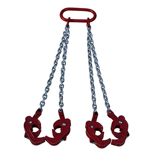 Kettenschlinge, 1Tonne -2TON Eisen-Ölfassheber, Klemme aus Kunststoff, Eimer, Fass, Öltank, Dose, G80-Kettenschlinge(40020043 1.2T) von JOLIANE