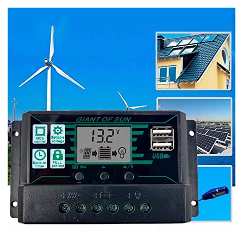 MPPT Solar Charge Controller PWM 10A-100A Solar Power Intelligent Regulator 12V 24V Auto Dual USB LCD Display Load Discharger(100A) von JOLIANE