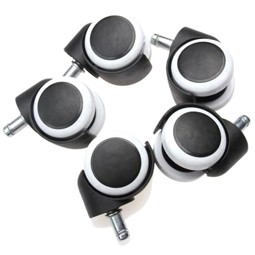 Räder 5 Stück Büro Zuhause Stuhl Sofa Lenkrollen Stummschaltung Rad Universal Gummi schützen Holzboden von JOLIANE