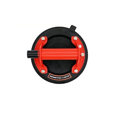 Vakuum-Saugnapf, 200 kg Tragkraft, robuster Vakuum-Spreizer for Fliesen-Adsorption, Granit-Glas-Heben, 20,3 cm großer Becher(Red 1 PC) von JOLIANE