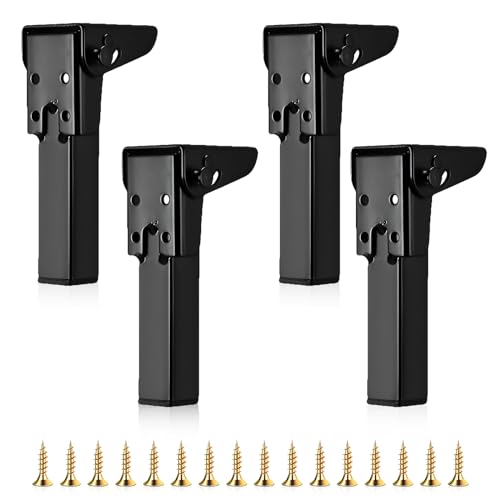 JOLIGAEA 4 Stück Klapptischbeine, 20CM Möbelstützbeine, Faltbare Tischbeine, Metall Schreibtischbeine, Möbelfüße mit Bodenschoner und Schrauben Verfügbar für Schreibtisch Esstisch, Couchtisch, Tisch JOLIGAEA 4 Stück Klapptischbeine, 20CM Möbelstützbeine, Faltbare Tischbeine, Metall Schreibtischbeine, Möbelfüße mit Bodenschoner und Schrauben Verfügbar für Schreibtisch Esstisch, Couchtisch, Tisch von JOLIGAEA