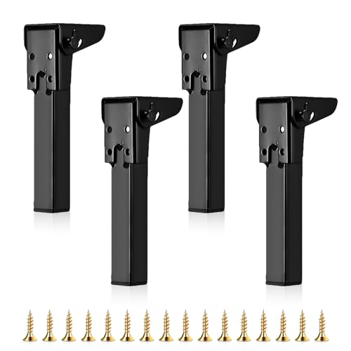 JOLIGAEA 4 Stück Klapptischbeine, 40CM Möbelstützbeine, Faltbare Tischbeine, Metall Schreibtischbeine, Möbelfüße mit Bodenschoner und Schrauben Verfügbar für Schreibtisch Esstisch, Couchtisch, Tisch JOLIGAEA 4 Stück Klapptischbeine, 40CM Möbelstützbeine, Faltbare Tischbeine, Metall Schreibtischbeine, Möbelfüße mit Bodenschoner und Schrauben Verfügbar für Schreibtisch Esstisch, Couchtisch, Tisch von JOLIGAEA