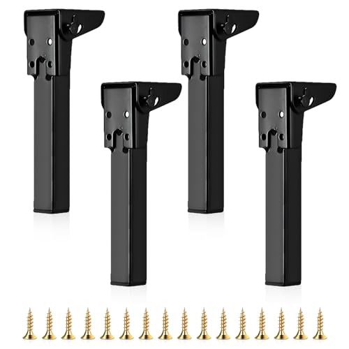 JOLIGAEA 4 Stück Klapptischbeine, 50CM Möbelstützbeine, Faltbare Tischbeine, Metall Schreibtischbeine, Möbelfüße mit Bodenschoner und Schrauben Verfügbar für Schreibtisch Esstisch, Couchtisch, Tisch JOLIGAEA 4 Stück Klapptischbeine, 50CM Möbelstützbeine, Faltbare Tischbeine, Metall Schreibtischbeine, Möbelfüße mit Bodenschoner und Schrauben Verfügbar für Schreibtisch Esstisch, Couchtisch, Tisch von JOLIGAEA