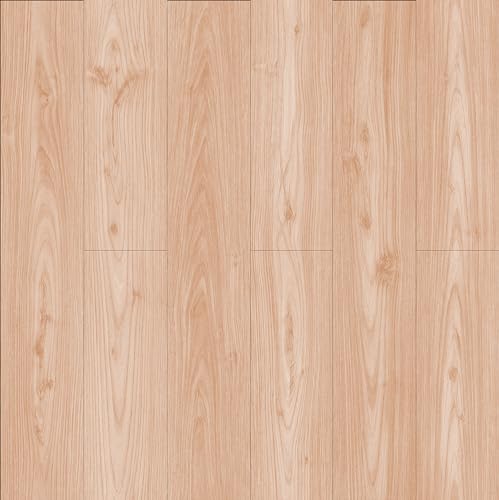JOLIHOME Abziehen und Aufkleben Bodenfliese Holzmaserungs-Look Selbstklebend Vinyl Bodenbelag Verdickt Vinyl Fliese Kleben auf Küche Schlafzimmer Wohnzimmer Wasserdicht (Roter Ahorn, 12PCS 1,67Sq.M) von JOLIHOME