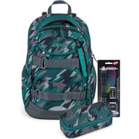 JOLLY Schulrucksack Next Gen 29,0 x 22,0 x 43,0 cm grün/schwarz 28,0 l von JOLLY