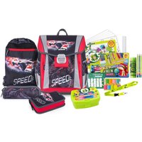 JOLLY Schulranzen-Set Classic Formula 31,0 x 17,0 x 37,0 cm schwarz/rot 22,0 l von JOLLY