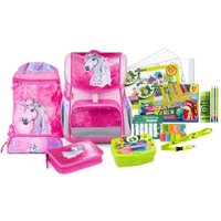 JOLLY Schulranzen-Set ERGONOMIC FLEXI 16,0 x 16,0 x 40,0 cm pink 20,0 l von JOLLY