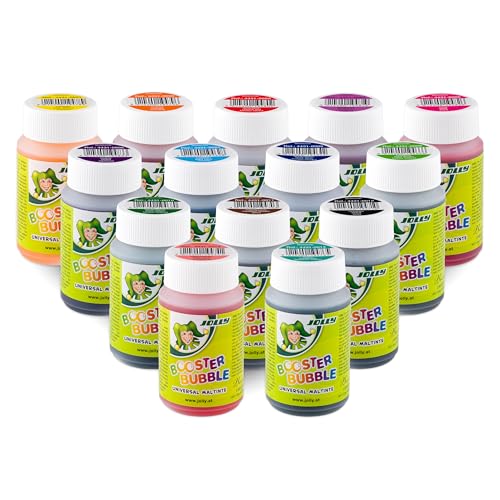 JOLLY Booster Bubble Universal Maltinte, Tintenfläschen á 100ml,14 Farben sortiert, für malen und nachfüllung von JOLLY BOOSTER XL geeignet JOLLY Booster Bubble Universal Maltinte, Tintenfläschen á 100ml,14 Farben sortiert, für malen und nachfüllung von JOLLY BOOSTER XL geeignet von JOLLY